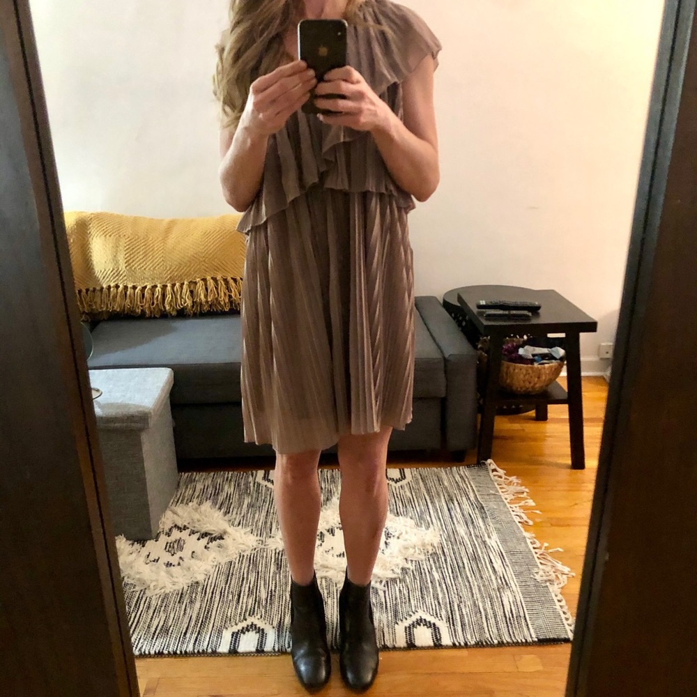 Pleated One Shoulder Dress - Picture 5 of 8